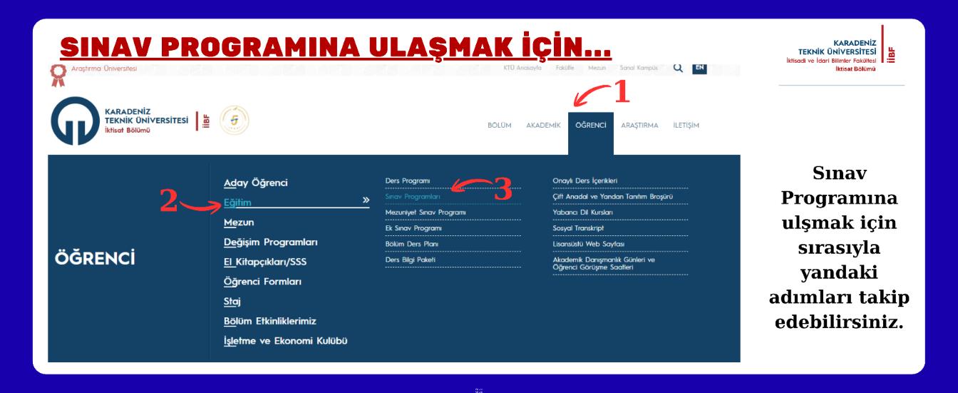 sınav programları