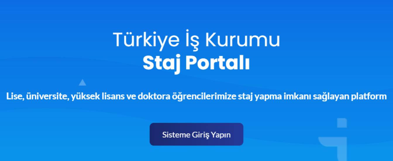 Staj İŞKUR