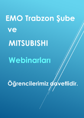 EMO trabzon Şube ve Mitsubishi   Webinarlarına Davet