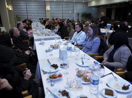 Dinner with earthquake victims at KTU 