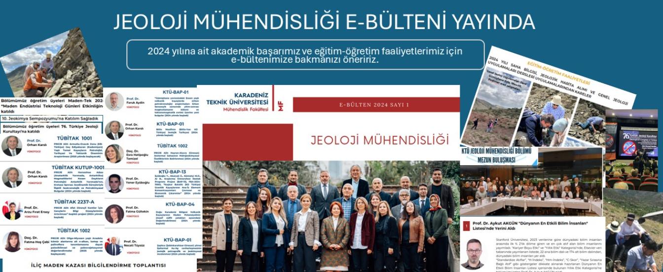 Jeoloji Mühendisliği E-bülteni