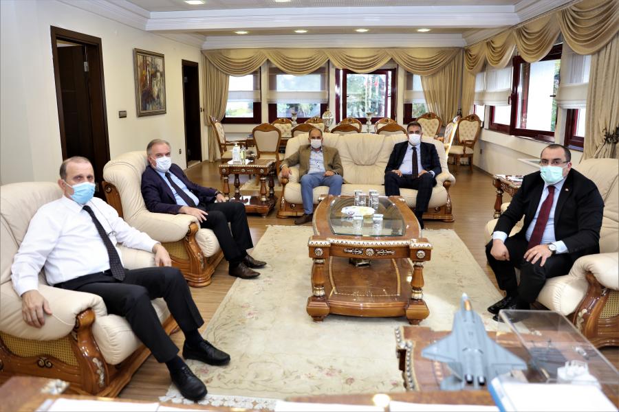 Sürmene Kaymakamı Ahmet Gazi KAYA, Sürmene Belediye Başkanı Rahmi ÜSTÜN ve Beraberindeki Heyet