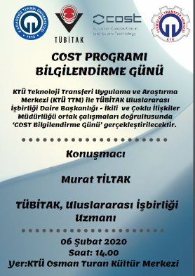 COST Programı Bilgilendirme Günü 