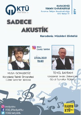 "Sadece Akustik" Karadeniz Müzik Dinletisi 