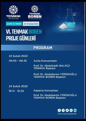 VI. TENMAK BOREN Proje Günleri