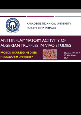 Anti inflammatory activity of Algerian truffles in-vivo studies Semineri 