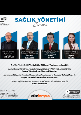 Sağlık Yönetimi Zirvesi 12- 13 Ekim