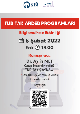 TÜBİTAK ARDEB Programları Bilgilendirme Etkinliği Düzenlenecektir