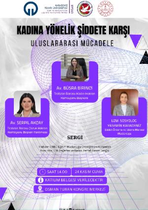 25 Kasım Kadına Yönelik Şiddetle Mücadele