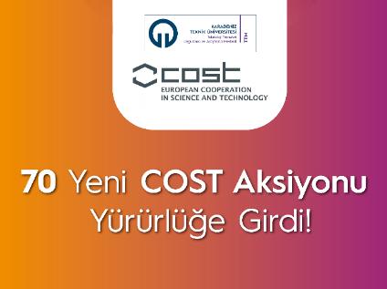 70 Yeni COST Aksiyonu Yürürlüğe Girdi!