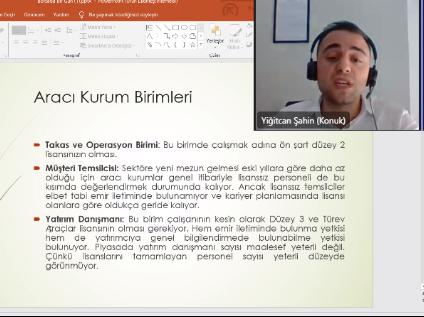 İleri Düzeyde Finansal Analiz Teknikleri Dersinde Sn. Yiğitcan ŞAHİN Deneyimlerini Paylaştı
