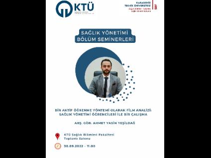 Sağlık Yönetimi Bölüm Seminerleri  