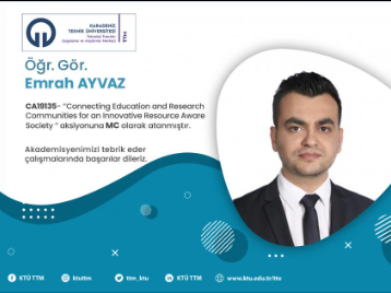 COST Programında Bir Başarı da Üniversitemiz Teknoloji Transferi Uygulama ve Araştırma Merkezinden Geldi!