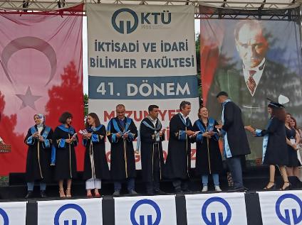 KTÜ İİBF İşletme Bölümü 41. Dönem Mezuniyet Töreni Sona Erdi