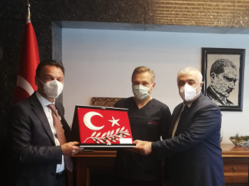 Maçka Belediye Başkanı ve AK Parti Maçka İlçe Başkanı Hastanemizi Ziyaret Etti