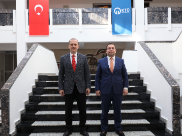 Trabzon Adli Yargı İlk Derece Mahkemesi Adalet Komisyonu Başkanı Özkan TAVUZ, Rektörümüzü Ziyaret Etti
