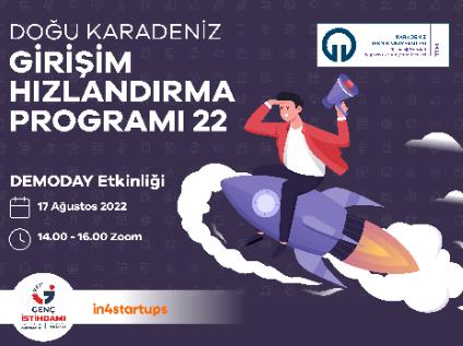 Doğu Karadeniz Girişim Hızlandırma Programı 22 - Demoday Etkinliği 