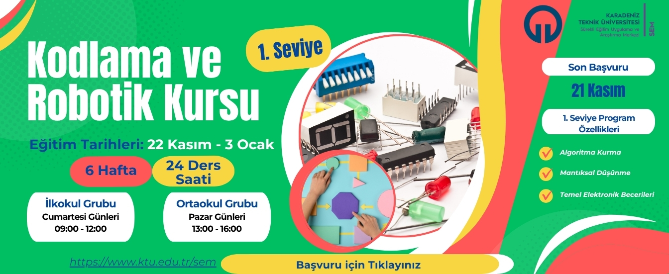 Kodlama ve Robotik Kasım-Ocak 2026