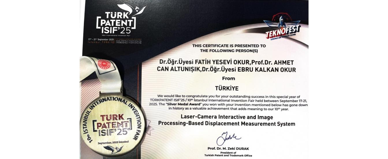 Mühendislik Fakültesi Akademisyenlerimize Gümüş Madalya